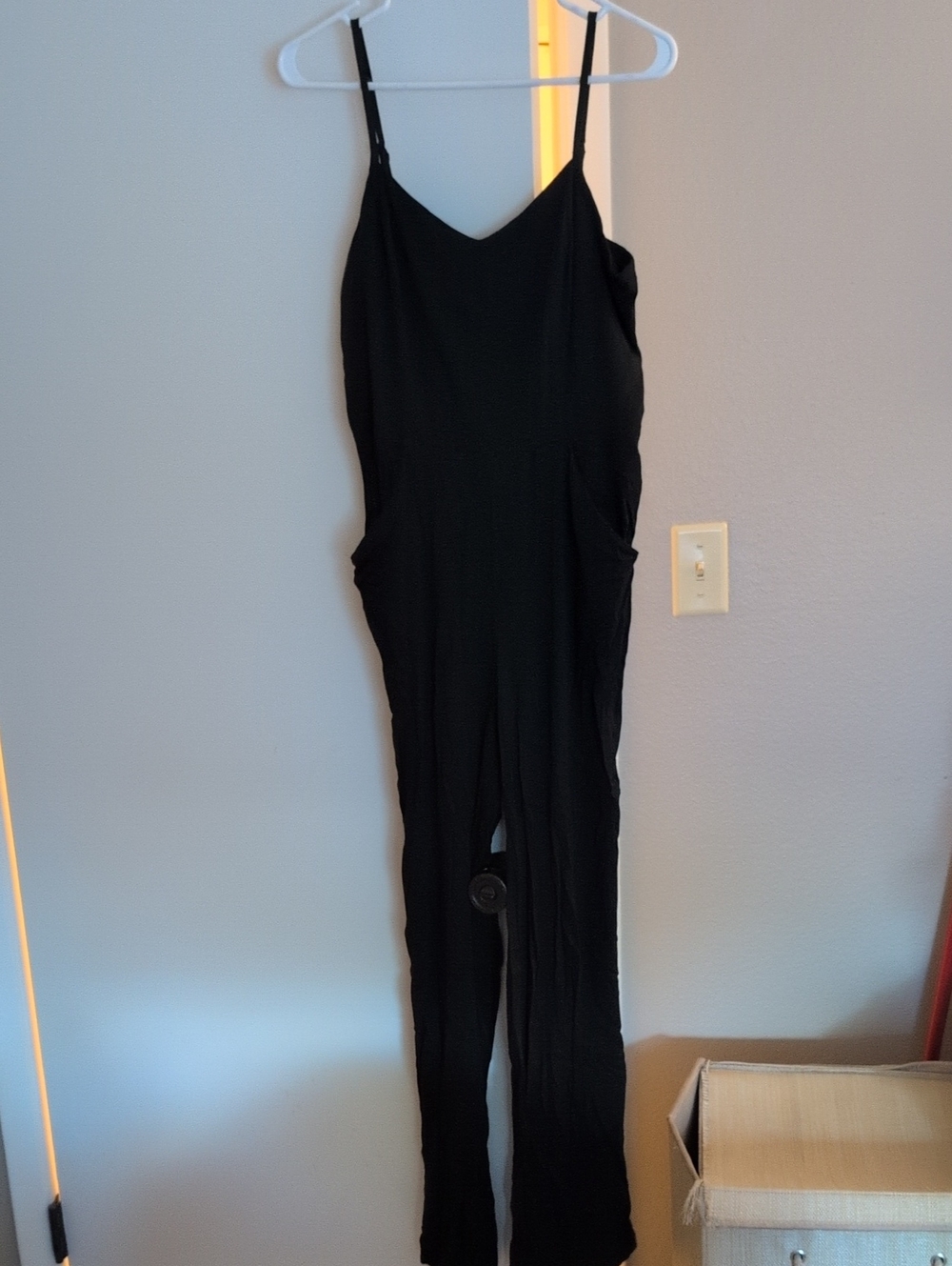 41 Hawthorn Black Slim-Strap Jumpsuit